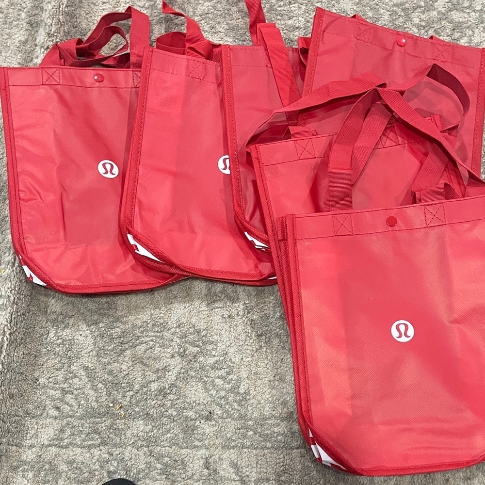 Lululemon Red Tote Bags only 3 left $10.00 each